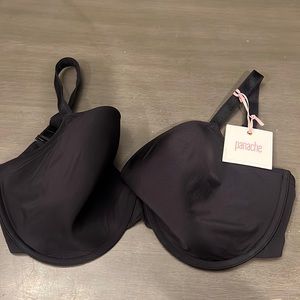 Panache 34J black porecelain elan plunge bra